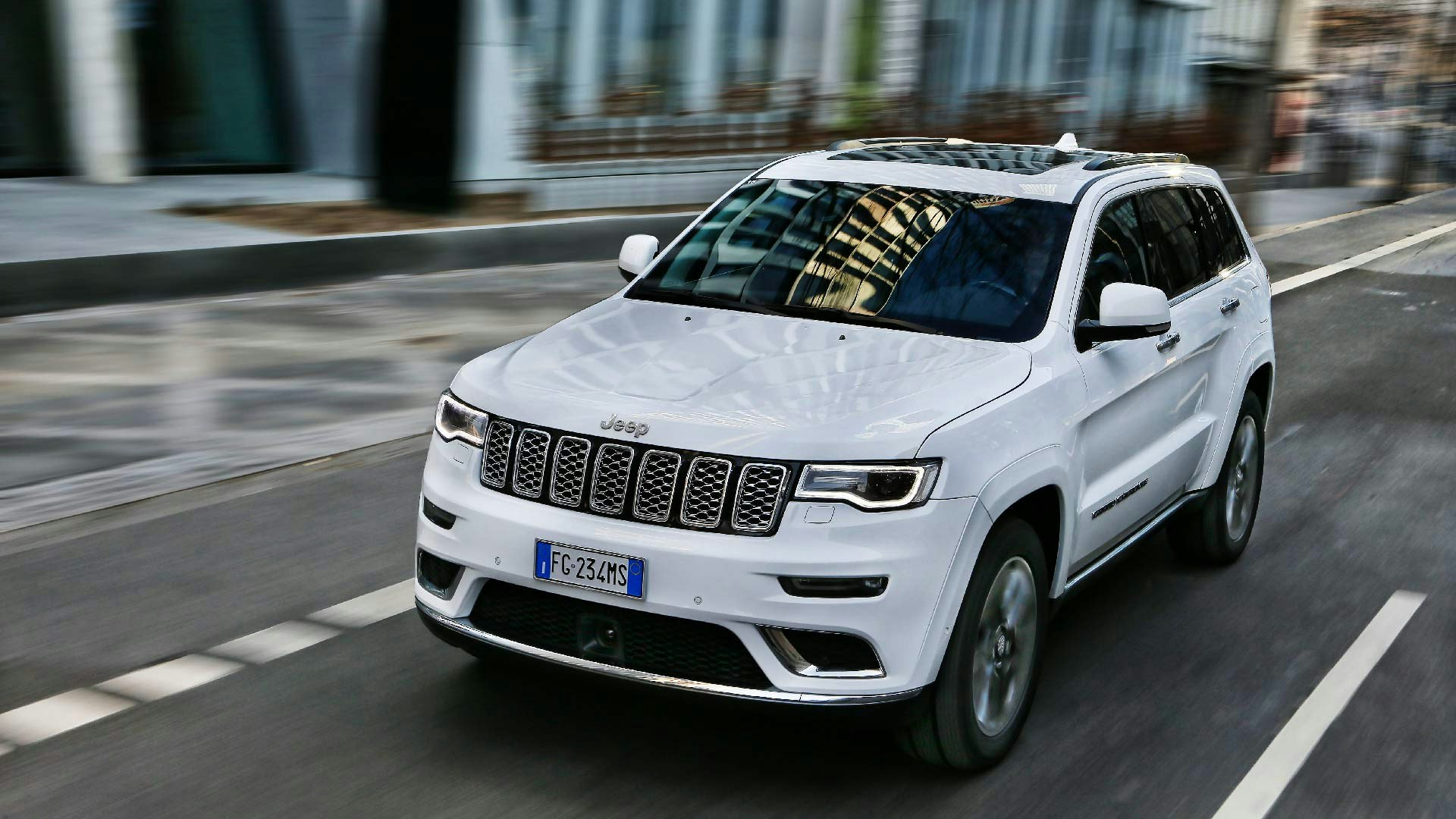 Jeep Grand Cherokee hvid front
