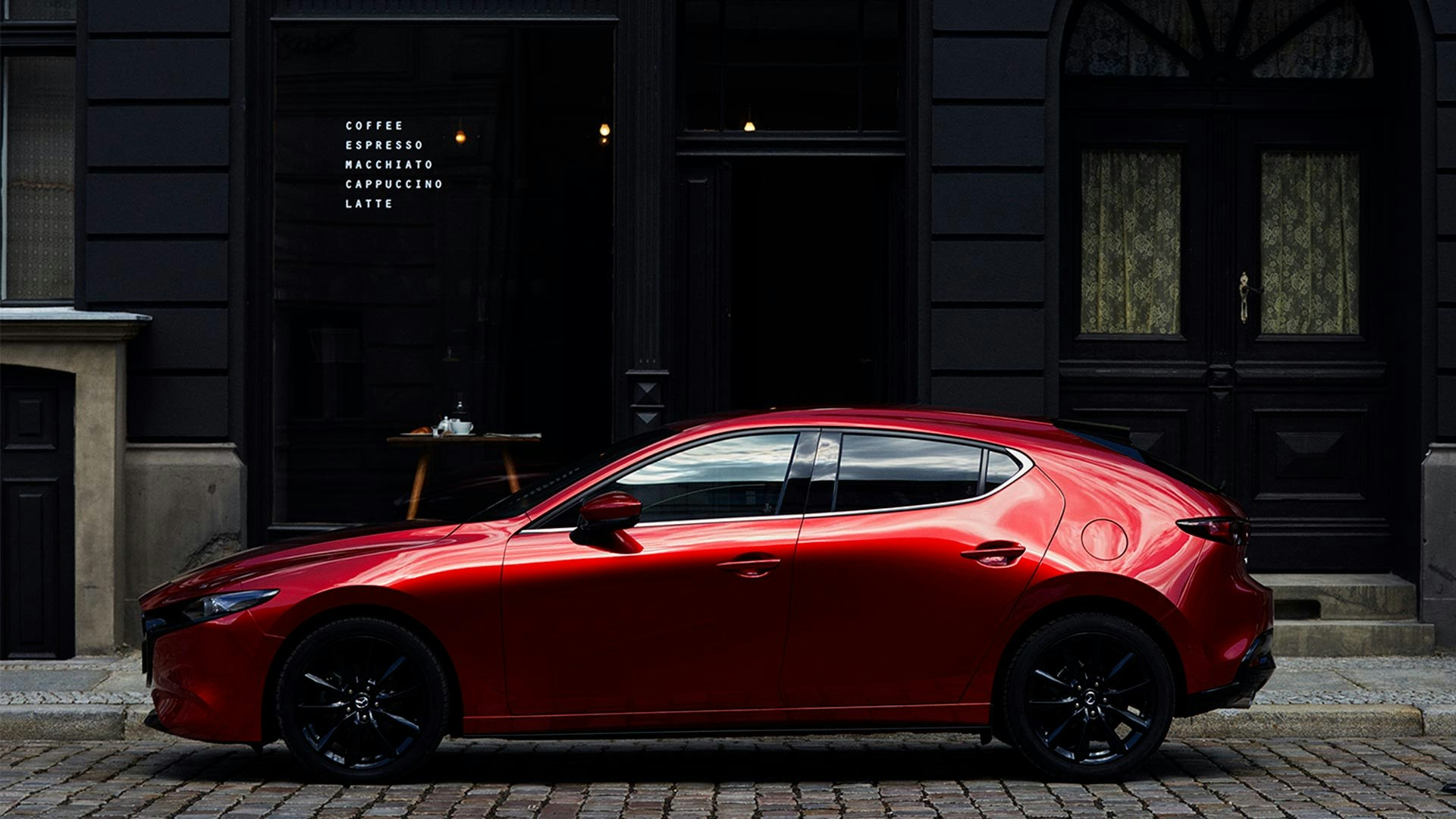 Mazda3 hatchback rød