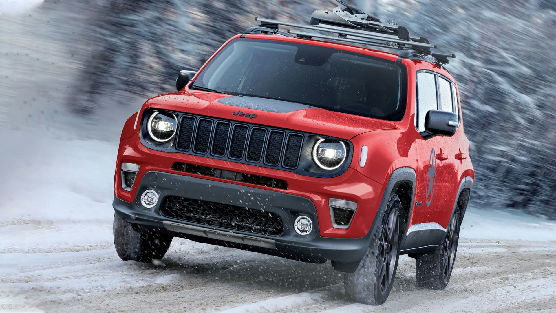 Jeep Renegade i snevejr